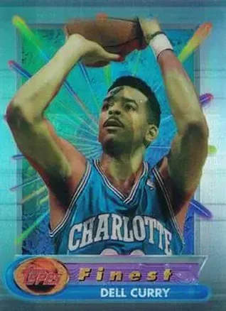 1994-95 Finest - Refractors #16 - Dell Curry - Charlotte Hornets