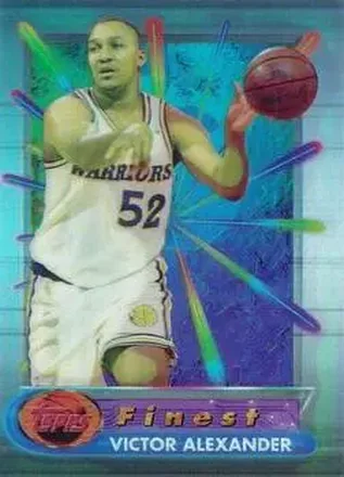 1994-95 Finest - Refractors #17 - Victor Alexander - Golden State Warriors
