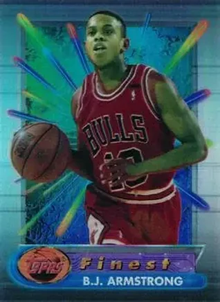 1994-95 Finest - Refractors #25 - B.J. Armstrong - Chicago Bulls