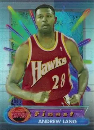 1994-95 Finest - Refractors #26 - Andrew Lang - Atlanta Hawks