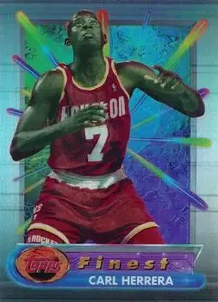 1994-95 Finest - Refractors #27 - Carl Herrera - Houston Rockets