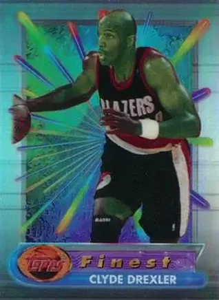 1994-95 Finest - Refractors #30 - Clyde Drexler - Portland Trail Blazers