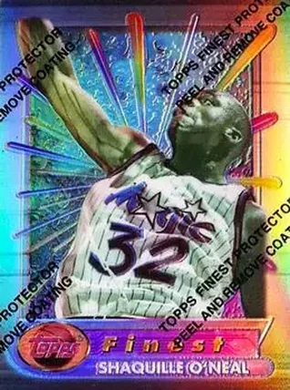 1994-95 Finest - Refractors #32 - Shaquille O'Neal - Orlando Magic