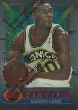1994-95 Finest - Refractors #40 - Shawn Kemp - Seattle SuperSonics