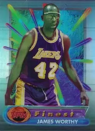 1994-95 Finest - Refractors #42 - James Worthy - Los Angeles Lakers