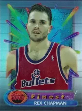 1994-95 Finest - Refractors #43 - Rex Chapman - Washington Bullets