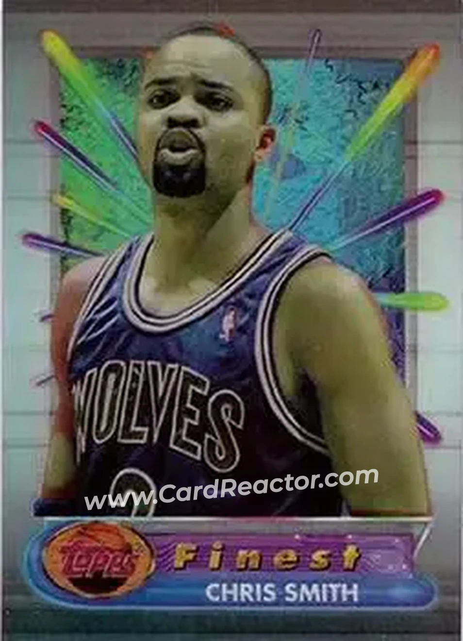 1994-95 Finest - Refractors #45 - Chris Smith - Minnesota Timberwolves - Front