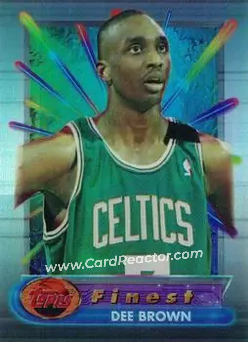 1994-95 Finest - Refractors #46 - Dee Brown - Boston Celtics - Front