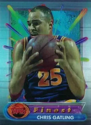 1994-95 Finest - Refractors #47 - Chris Gatling - Golden State Warriors
