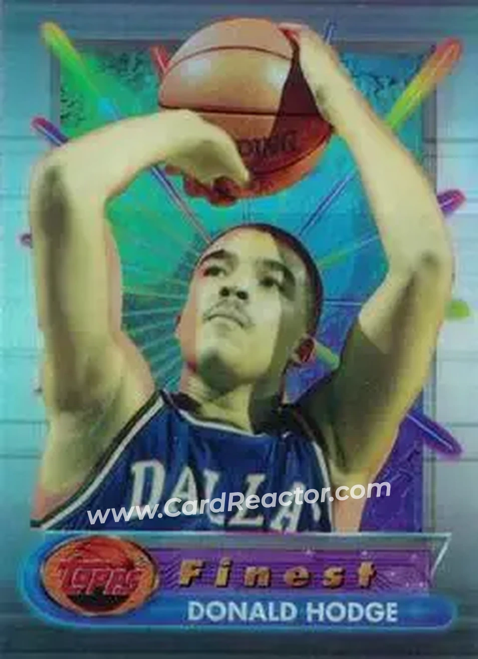 1994-95 Finest - Refractors #48 - Donald Hodge - Dallas Mavericks - Front