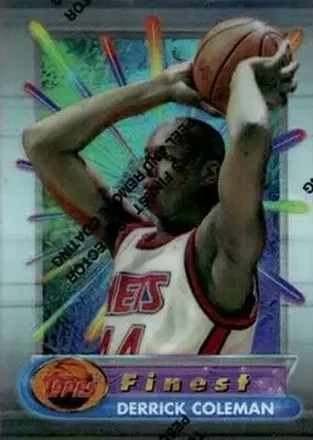 1994-95 Finest - Refractors #50 - Derrick Coleman - New Jersey Nets