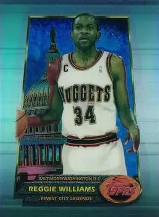1994-95 Finest - Refractors #52 - Reggie WIlliams - Denver Nuggets