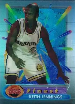 1994-95 Finest - Refractors #56 - Keith Jennings - Golden State Warriors