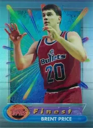 1994-95 Finest - Refractors #58 - Brent Price - Washington Bullets