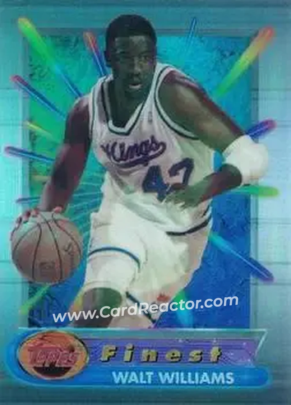 1994-95 Finest - Refractors #62 - Walt Williams - Sacramento Kings - Front