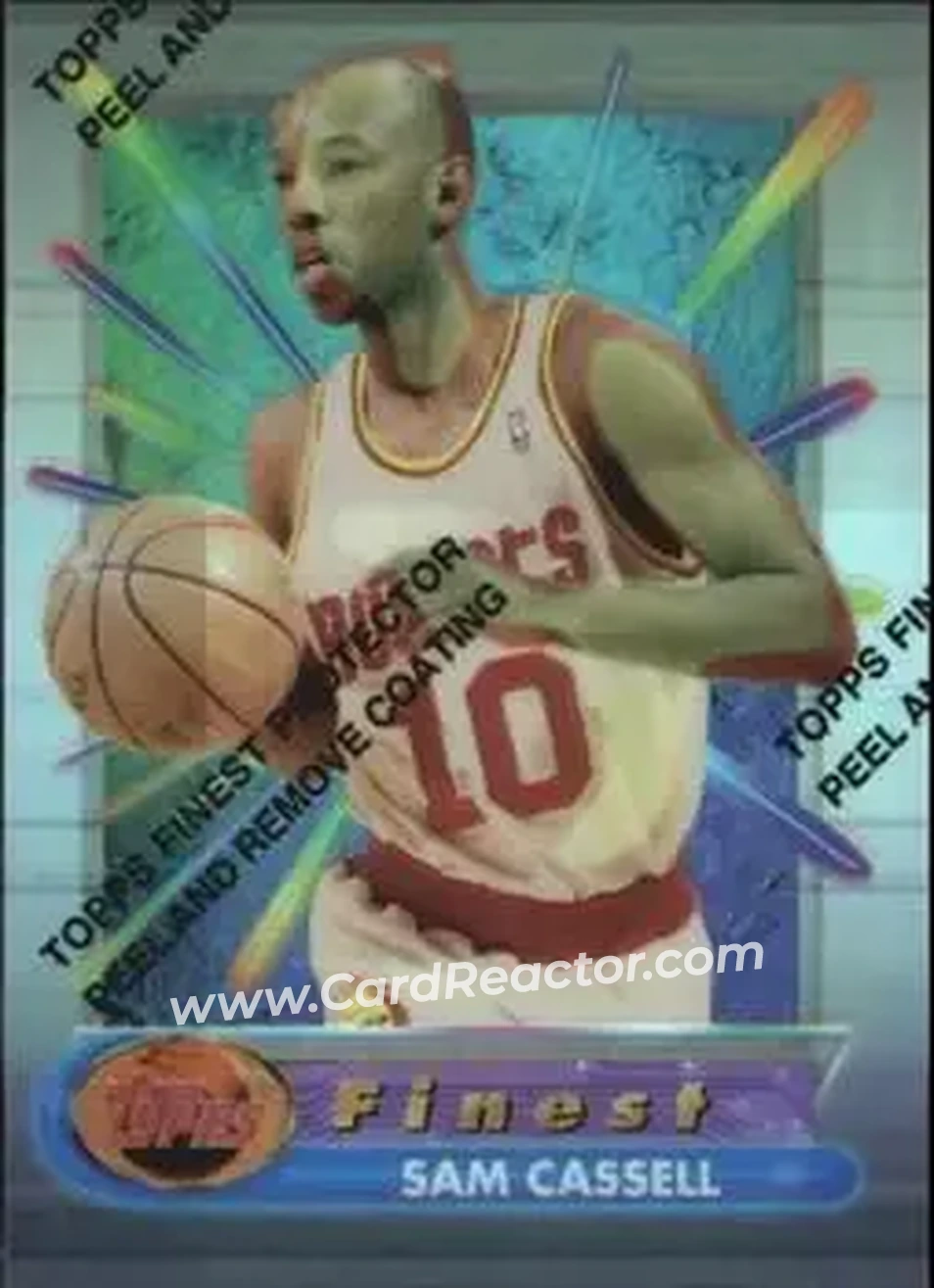 1994-95 Finest - Refractors #67 - Sam Cassell - Houston Rockets - Front