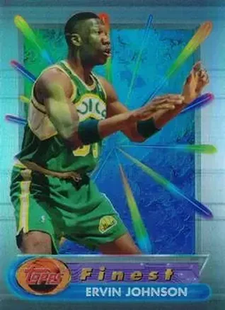 1994-95 Finest - Refractors #71 - Ervin Johnson - Seattle SuperSonics