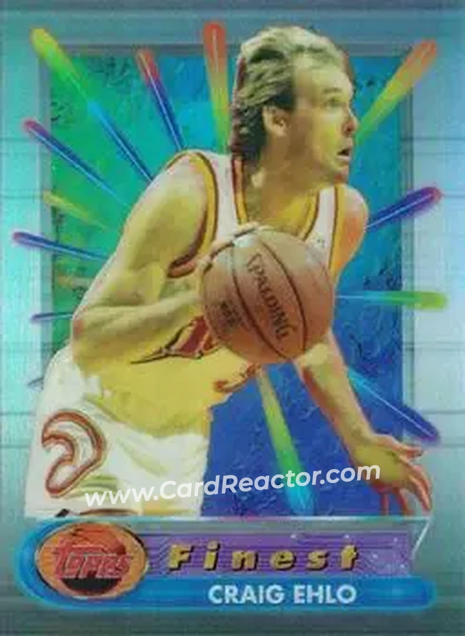 1994-95 Finest - Refractors #73 - Craig Ehlo - Atlanta Hawks - Front 1994-95 Finest - Refractors #73 - Craig Ehlo - Atlanta Hawks - Front