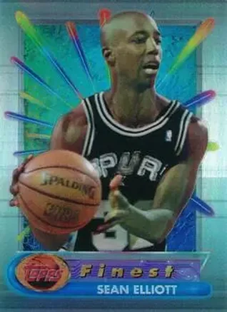 1994-95 Finest - Refractors #82 - Sean Elliott - San Antonio Spurs