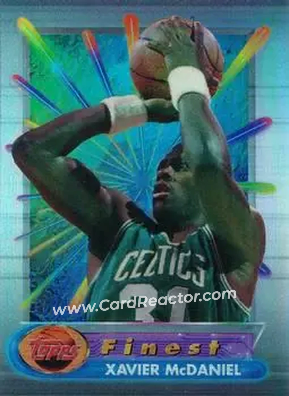 1994-95 Finest - Refractors #84 - Xavier McDaniel - Boston Celtics - Front