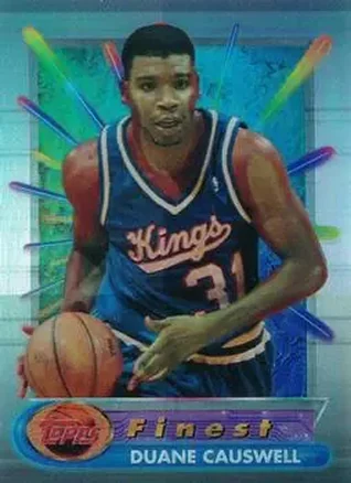 1994-95 Finest - Refractors #88 - Duane Causwell - Sacramento Kings