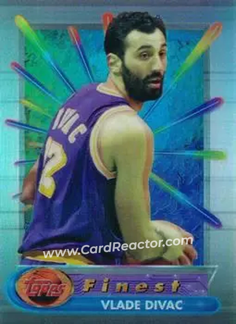 1994-95 Finest - Refractors #89 - Vlade Divac - Los Angeles Lakers - Front 1994-95 Finest - Refractors #89 - Vlade Divac - Los Angeles Lakers - Front