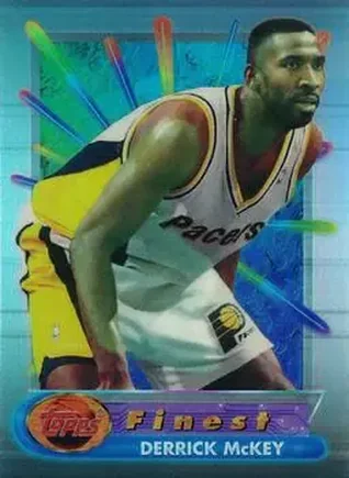 1994-95 Finest - Refractors #90 - Derrick McKey - Indiana Pacers