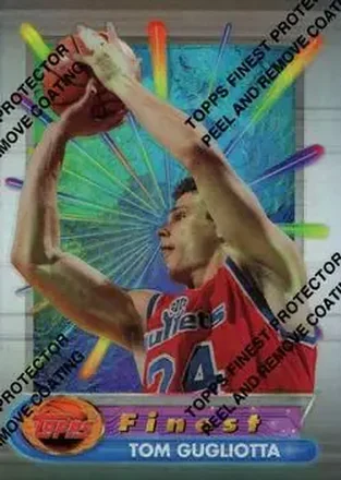 1994-95 Finest - Refractors #95 - Tom Gugliotta - Washington Bullets