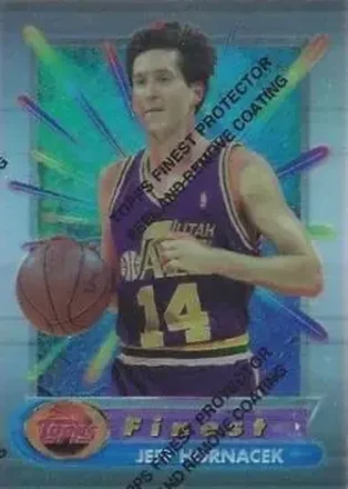 1994-95 Finest - Refractors #96 - Jeff Hornacek - Utah Jazz