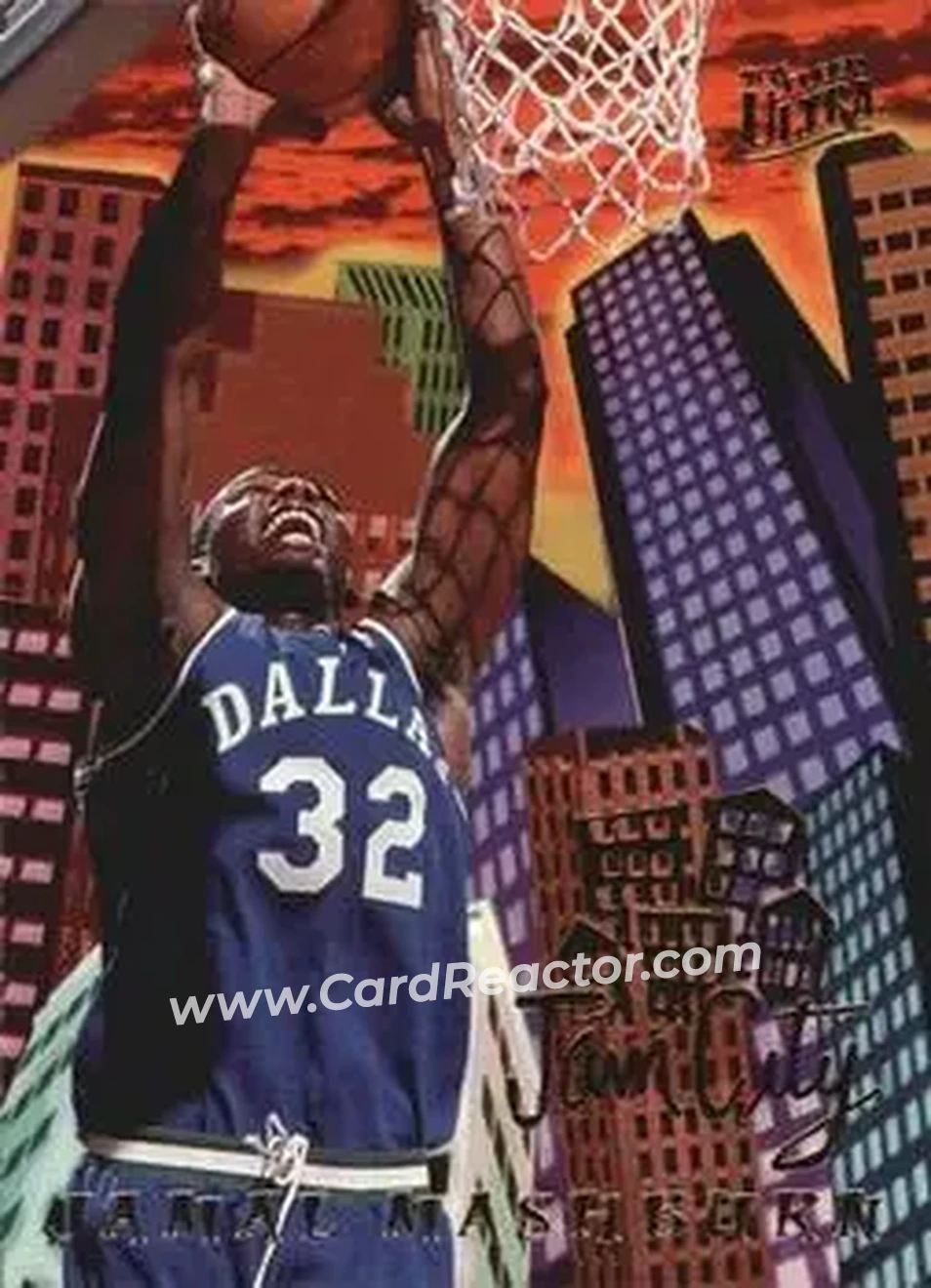 1994-95 Ultra - Jam City #5 - Jamal Mashburn - Dallas Mavericks - Front