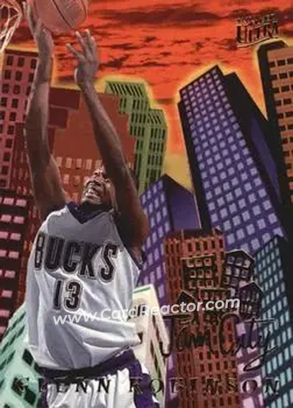 1994-95 Ultra - Jam City #9 - Glenn Robinson - Milwaukee Bucks - Front