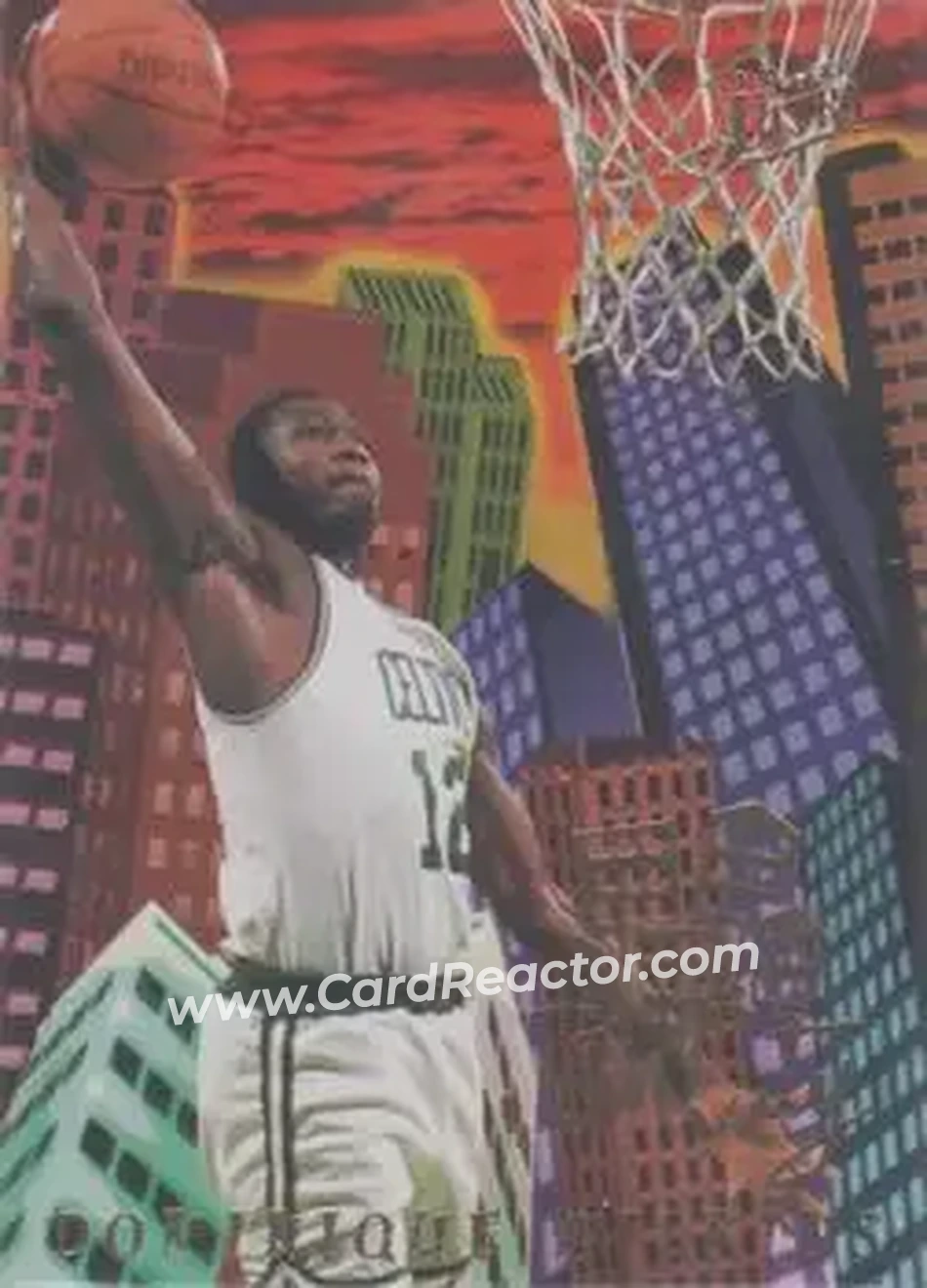 1994-95 Ultra - Jam City #10 - Dominique Wilkins - Boston Celtics - Front 1994-95 Ultra - Jam City #10 - Dominique Wilkins - Boston Celtics - Front