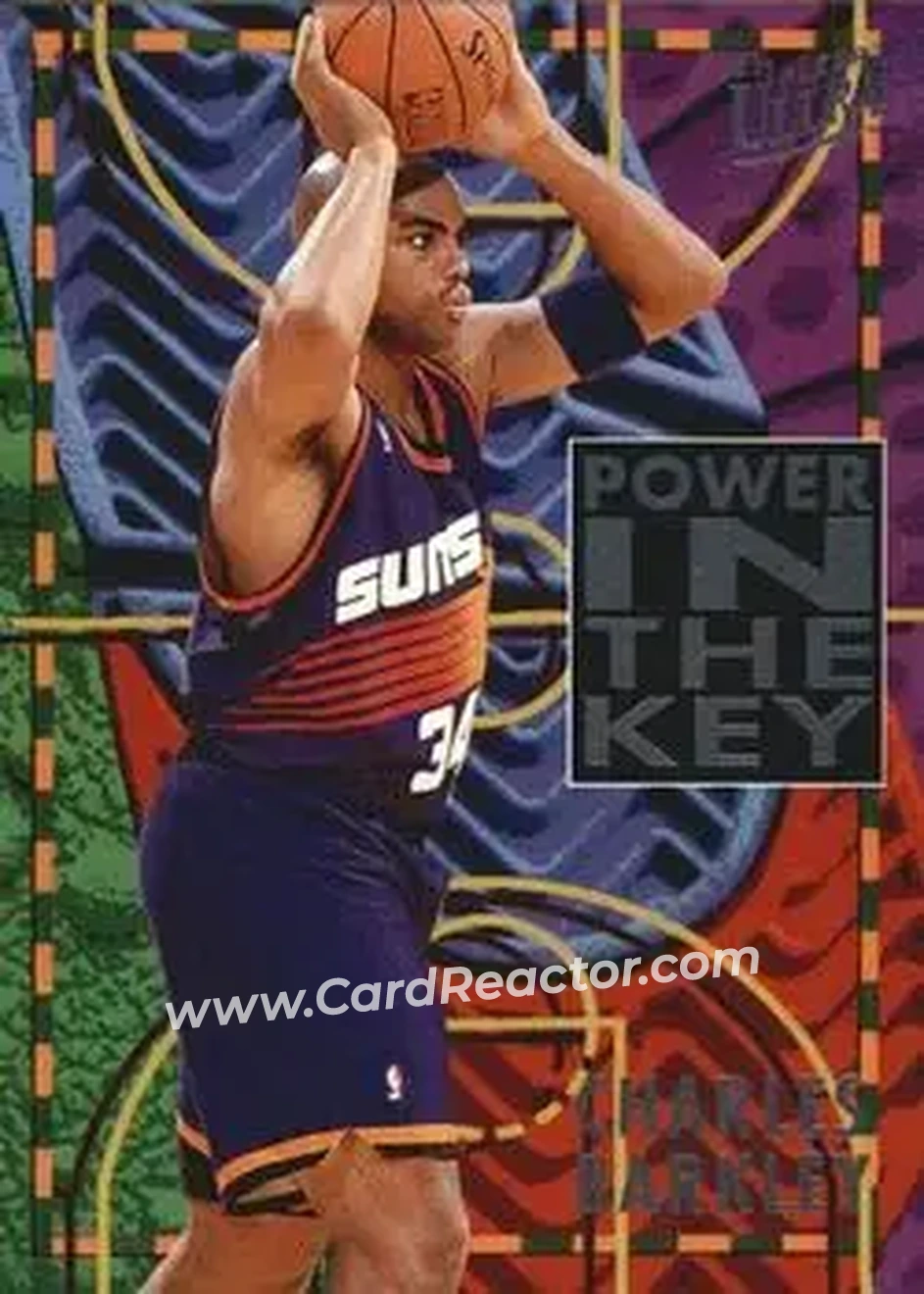 1994-95 Ultra - Power in the Key #1 - Charles Barkley - Phoenix Suns - Front