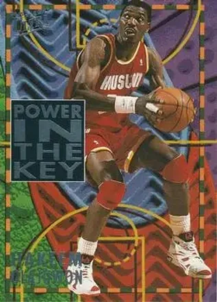 1994-95 Ultra - Power in the Key #6 - Hakeem Olajuwon - Houston Rockets