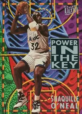 1994-95 Ultra - Power in the Key #7 - Shaquille O'Neal - Orlando Magic