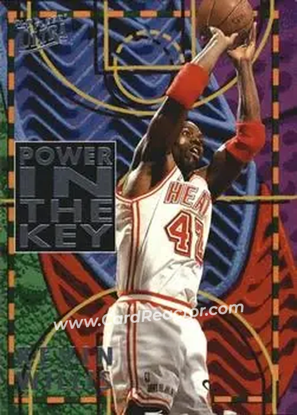 1994-95 Ultra - Power in the Key #10 - Kevin Willis - Miami Heat - Front 1994-95 Ultra - Power in the Key #10 - Kevin Willis - Miami Heat - Front
