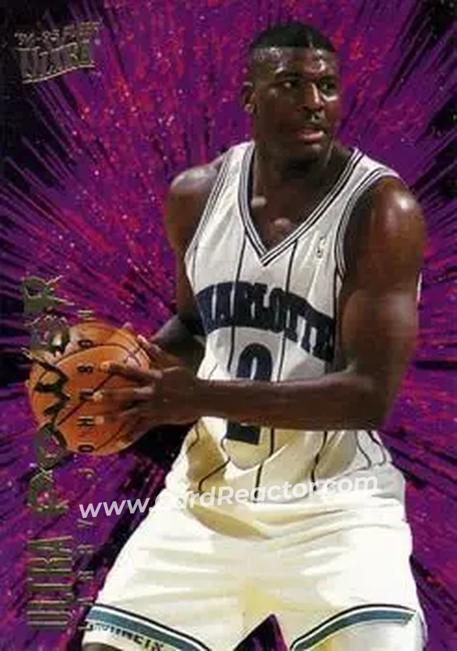 1994-95 Ultra - Ultra Power #3 - Larry Johnson - Charlotte Hornets - Front