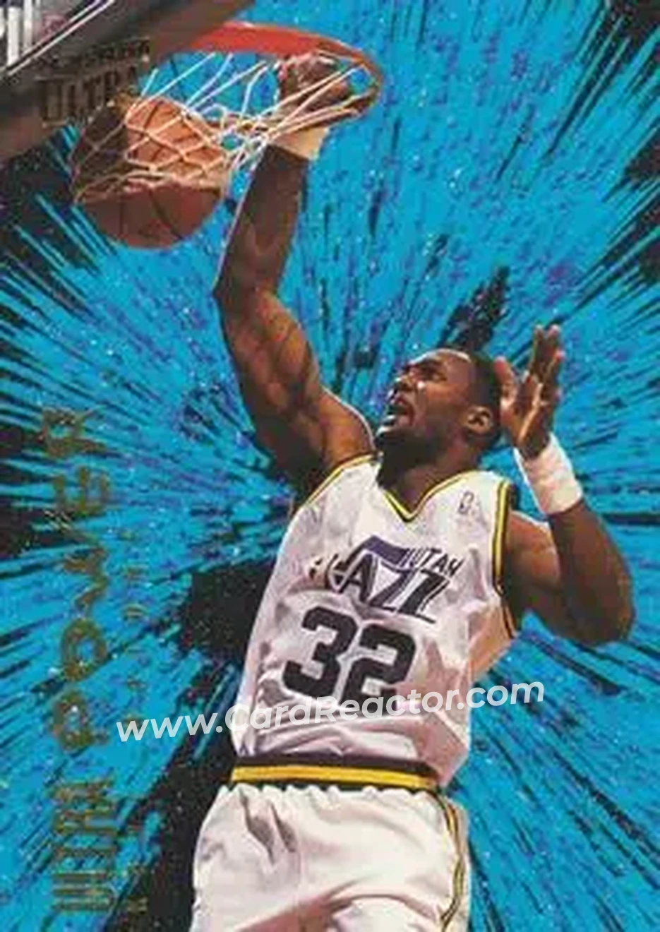 1994-95 Ultra - Ultra Power #5 - Karl Malone - Utah Jazz - Front