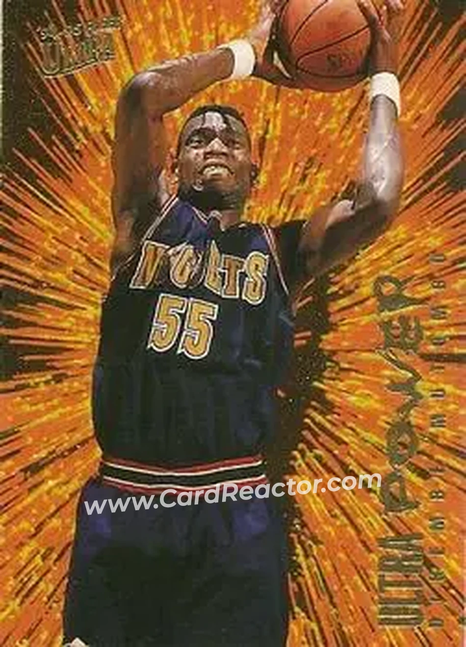 1994-95 Ultra - Ultra Power #6 - Dikembe Mutombo - Denver Nuggets - Front