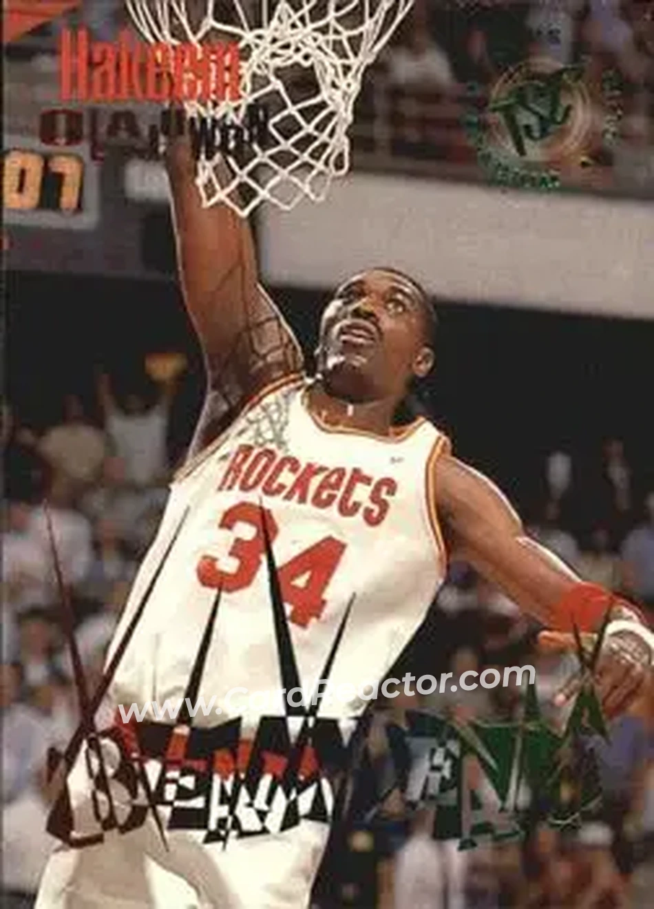 1994-95 Stadium Club - Beam Team #10 - Hakeem Olajuwon - Houston Rockets - Front 1994-95 Stadium Club - Beam Team #10 - Hakeem Olajuwon - Houston Rockets - Front