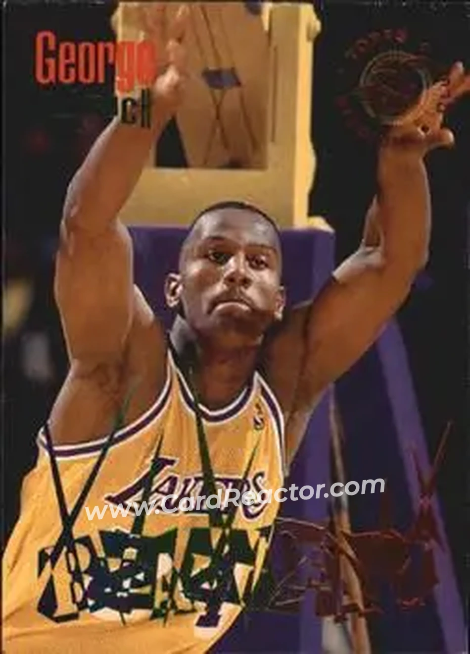 1994-95 Stadium Club - Beam Team #13 - George Lynch - Los Angeles Lakers - Front