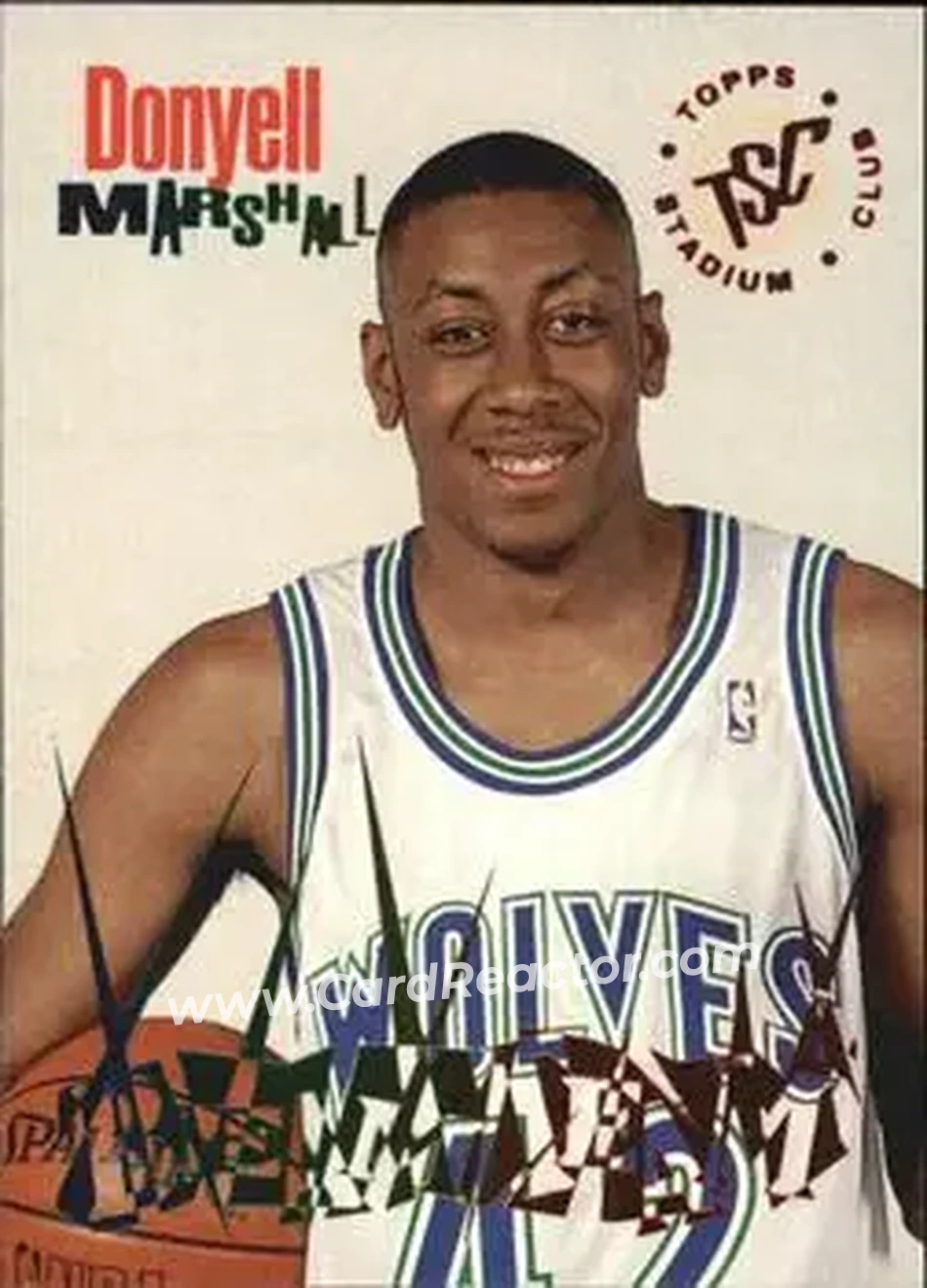1994-95 Stadium Club - Beam Team #16 - Donyell Marshall - Minnesota Timberwolves - Front 1994-95 Stadium Club - Beam Team #16 - Donyell Marshall - Minnesota Timberwolves - Front