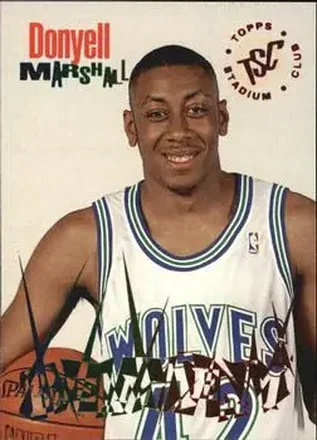 1994-95 Stadium Club - Beam Team #16 - Donyell Marshall - Minnesota Timberwolves
