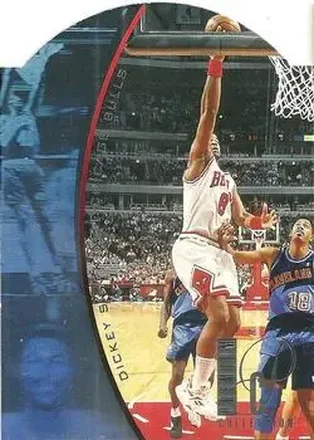1994-95 SP - Holoviews Die Cut #DPC4 - Dickey Simpkins - Chicago Bulls