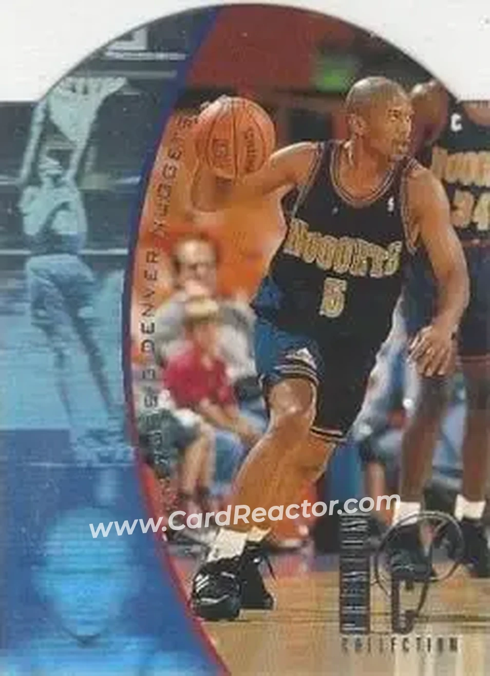 1994-95 SP - Holoviews Die Cut #DPC5 - Jalen Rose - Denver Nuggets - Front