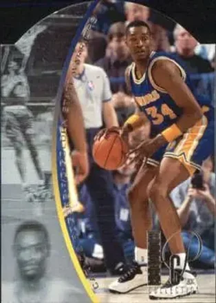1994-95 SP - Holoviews Die Cut #DPC7 - Carlos Rogers - Golden State Warriors