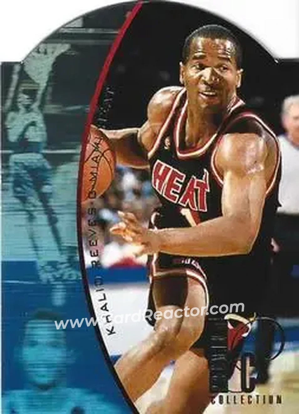 1994-95 SP - Holoviews Die Cut #DPC11 - Khalid Reeves - Miami Heat - Front