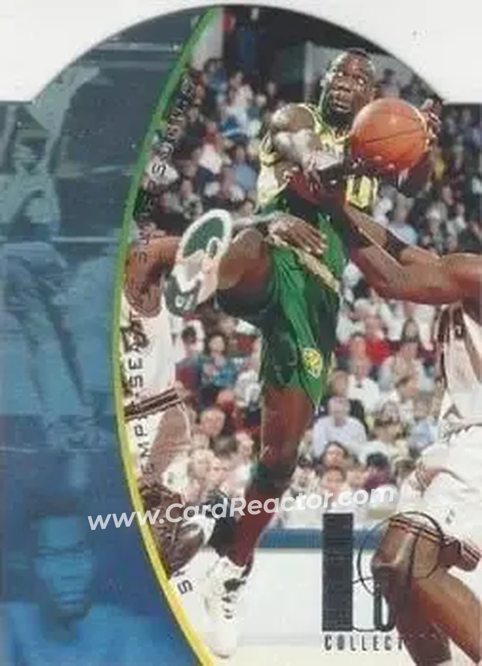1994-95 SP - Holoviews Die Cut #DPC22 - Shawn Kemp - Seattle SuperSonics - Front