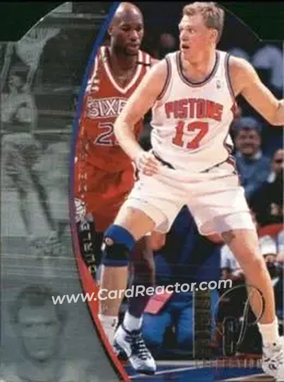 1994-95 SP - Holoviews Die Cut #DPC33 - Bill Curley - Detroit Pistons - Front