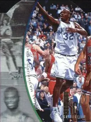 1994-95 SP - Holoviews Die Cut #DPC35 - Jamal Mashburn - Dallas Mavericks